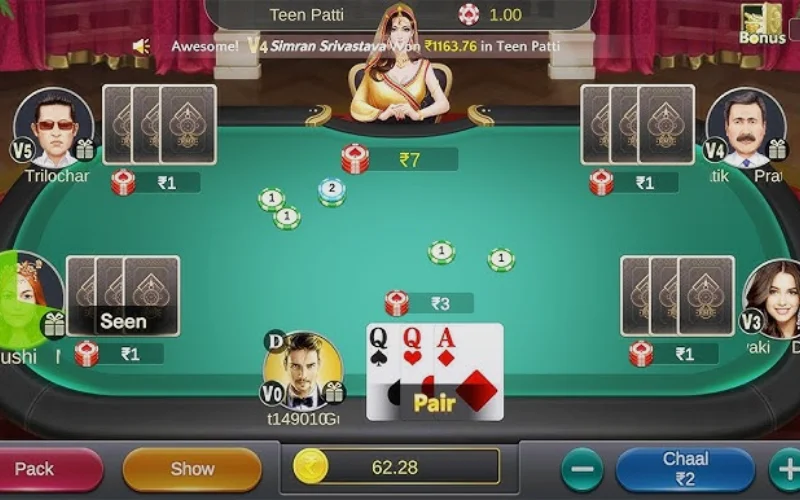 TEEN PATTI 100 BONUS